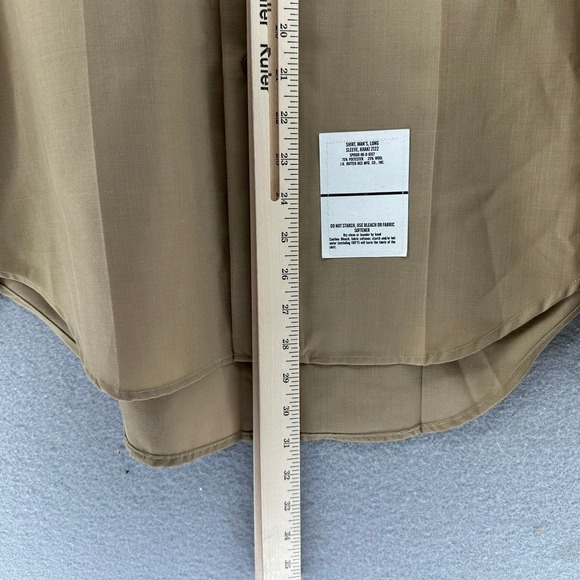 USMC Military Uniform Shirt Wool Blend Long Sleeve Khaki + Tie DSCP Skillcraft - Picture 7 of 9